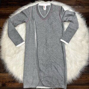 1 By O’2nd Wool Blend Colorblock Long Sleeve Sweater Dress size Small
